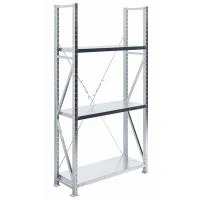 Металлический стеллаж Практик MS U 2000x1000x400/3 усиленный