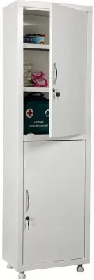 Шкаф медицинский металлический Hilfe МД 1 1650/SS